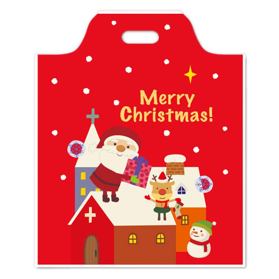 送料無料 激安 お買い得 キ゛フト クリスマス ポリエチレン袋 クリスマス柄 マチ付き GBCL 84%OFF ※袋のみの購入不可 1枚