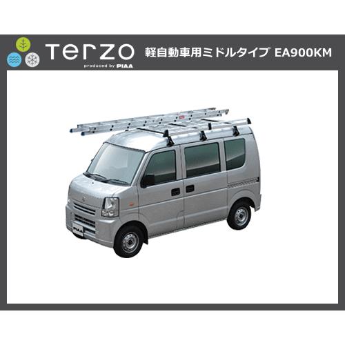 TERZO ルーフキャリア EA900KM エブリィ DA64V（ハイルーフ車）6本脚  