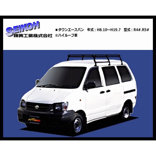 ルーフキャリア Ph23 タウンエースバン R4 R5 系 ハイルーフ車 6本脚 ビニールコーティング仕様のブラックモデル Ph23 Category サンヨードリームyahoo 店 通販 Yahoo ショッピング