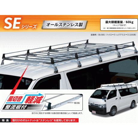 ロッキープラス ルーフキャリア SE-540 ハイエースバン 200系（標準  