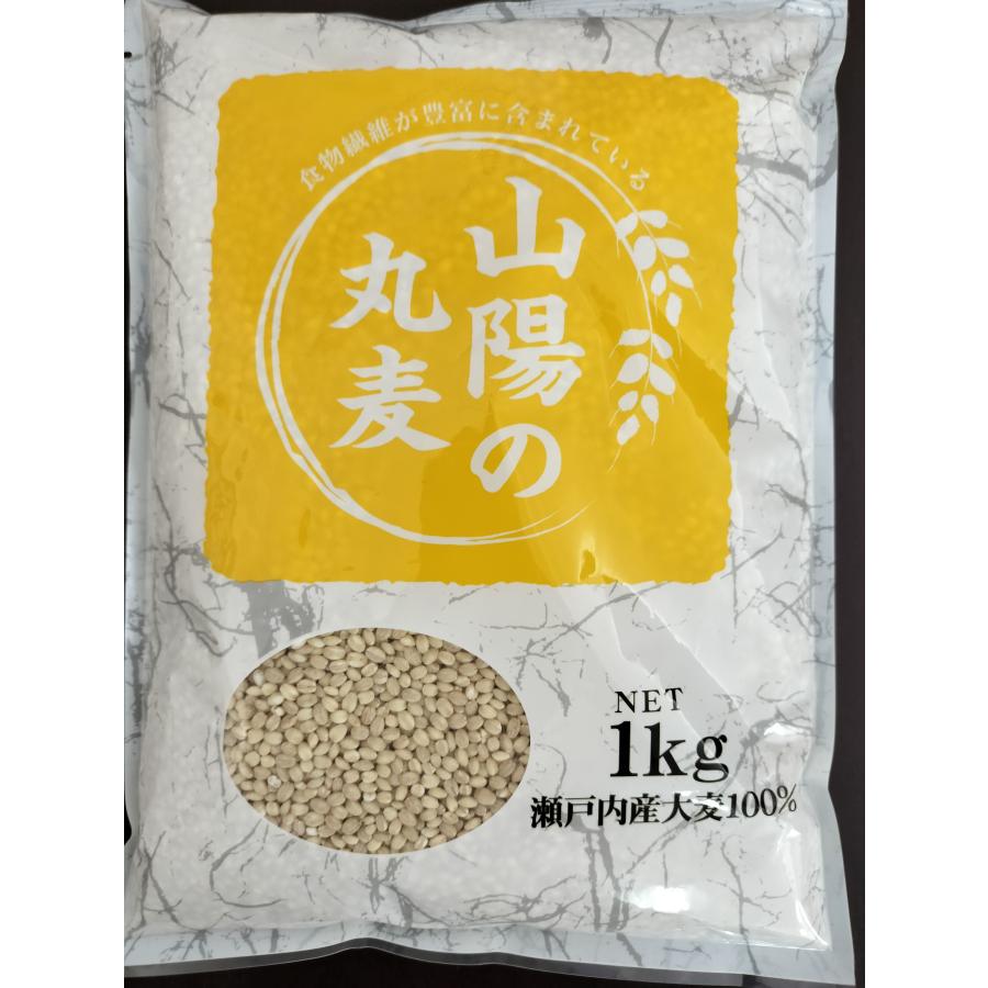 限定モデル 大麦 丸麦 １ｋｇ袋入り 国内産 岡山県産 大麦使用 食物繊維