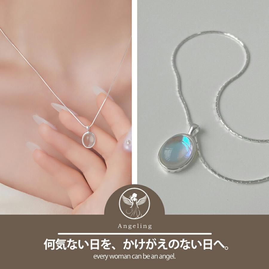 一粒石 シルバーカラー ネックレス ネックレス 一粒ネックレス シルバーネックレス レディース シンプル