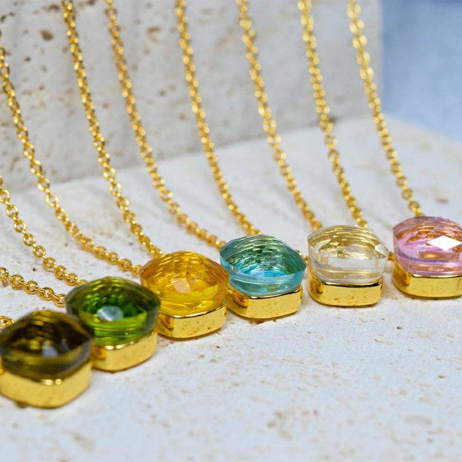 ネックレス クオーツネックレス クオーツ ヌードネックレス スクエア  