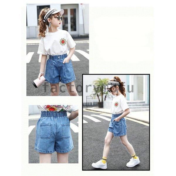 アウトレット 送料無料 デニムパンツ 新品 おしゃれ 可愛い 韓国子供服 ジーンズ 伸びる ウェストゴム ストレッチパンツ ボトムス 春夏 半ズボン ハーフパンツ 女の子 子供服 キッズ 半ズボン ハーフパンツ サイズ 1cm Www We Job Com