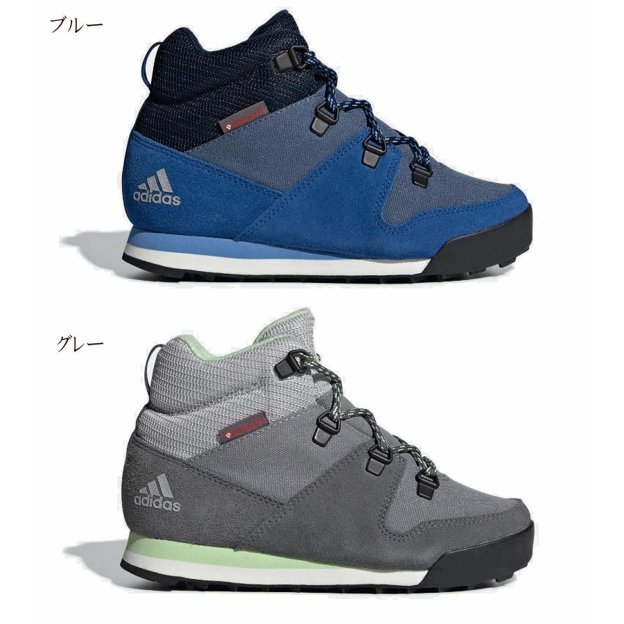 アディダス ハイカット キッズ ジュニア ウィンターブーツ クライマウォーム スノーピッチ 防寒 防水 防滑 靴 スニーカー ブルー グレー 靴 G G Ad アイ ラブ シューズ サンユウ 通販 Yahoo ショッピング