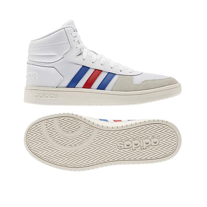 アディダス メンズ レディース ハイカット スニーカー アディフープス ミッドカット ダンス バスケット Fw52 靴 ホワイト ブルー レッド トリコロール Ad52 アイ ラブ シューズ サンユウ 通販 Yahoo ショッピング