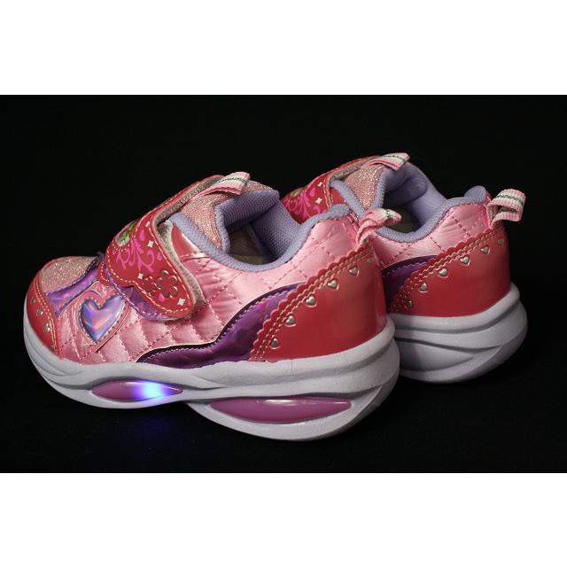 光る靴 トロピカル ジュ プリキュア 5412 子供靴 キッズ フラッシュスニーカー シューズ 女の子 ピンク パープル かわいい ハート柄 ラメ リボン キラキラ P4210 アイ ラブ シューズ サンユウ 通販 Yahoo ショッピング