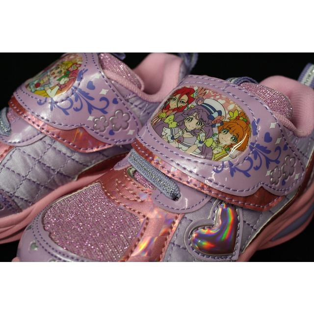 光る靴 トロピカル ジュ プリキュア 5412 子供靴 キッズ フラッシュスニーカー シューズ 女の子 ピンク パープル かわいい ハート柄 ラメ リボン キラキラ P4210 アイ ラブ シューズ サンユウ 通販 Yahoo ショッピング