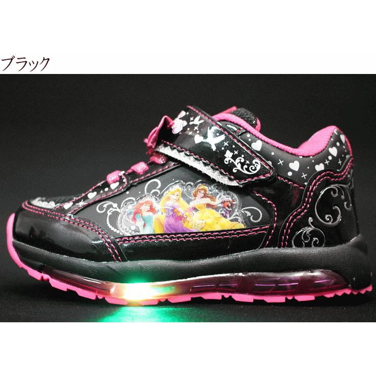 光る靴 ディズニー プリンセス 送料無料 7224 キッズ スニーカー 靴 Led レッド ブラック 女の子 通園 普段履き 15cm 16cm 17cm 18cm 19cm P7224 アイ ラブ シューズ サンユウ 通販 Yahoo ショッピング