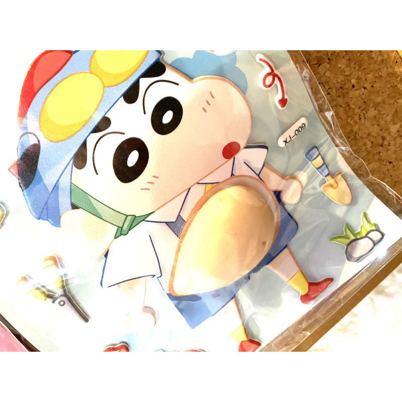 ぷにぷに おなか シール クレヨンしんちゃん お腹シール 可愛い 立体