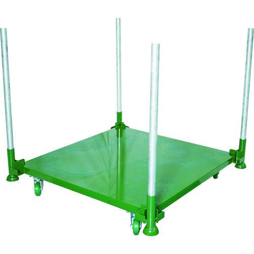 バーゲン 搬送機器 運搬台車 パレット台車 単管付 メーカー取り寄せ品 868 8779 １１００角 ５００ｋｇ スチール板張 段積みパレット台車 ｔｒｕｓｃｏ Engineeredvelocity Com