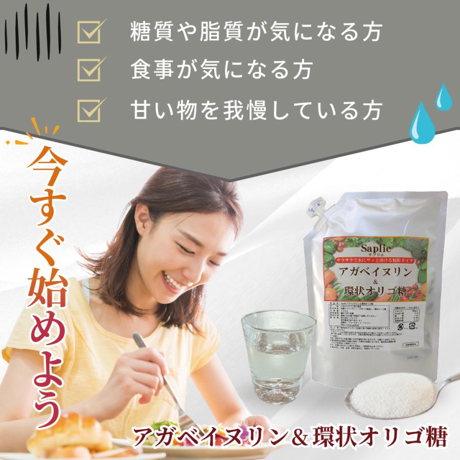 アガベイヌリン＆環状オリゴ糖 500g」 サラサラで水にサッと溶ける