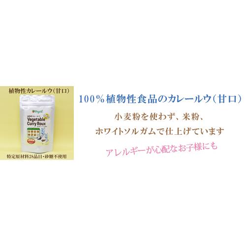 ４個セット Vegete ベジテ 植物性カレールウ 甘口 140g×４ シエル・ブルー グルテンフリー 小麦粉不使用 アレルギー特定原材料28品目不使用｜saplie｜02