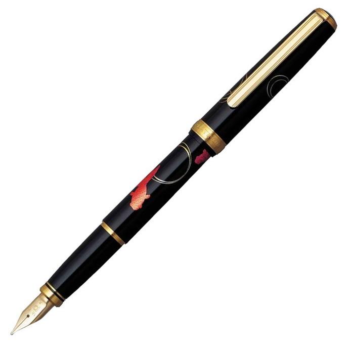 プラチナ万年筆 蒔絵万年筆 美巧コレクション 金沢箔 金魚 PTL-20000H #24 ペン先Fサイズ/4663
