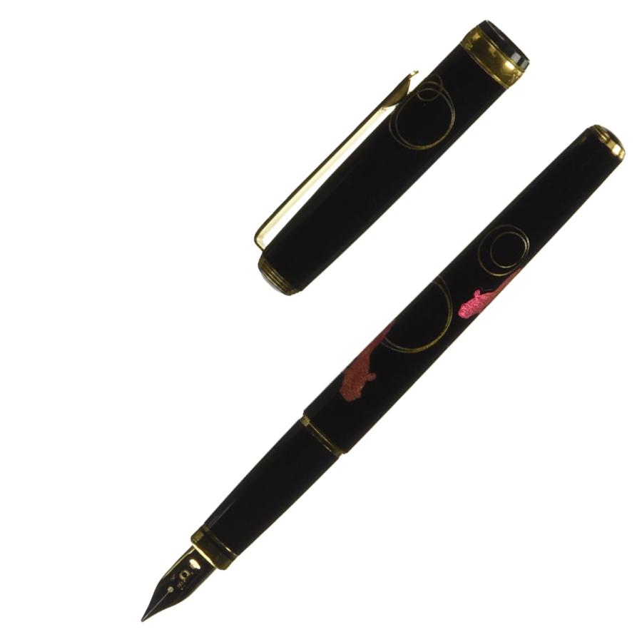 プラチナ万年筆 蒔絵万年筆 美巧コレクション 金沢箔 金魚 PTL-20000H #24 ペン先Fサイズ/4663