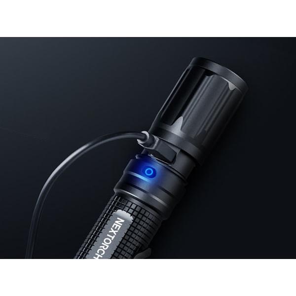 懐中電灯 フラッシュライト E52C FLASH LIGHT USBケーブル充電 