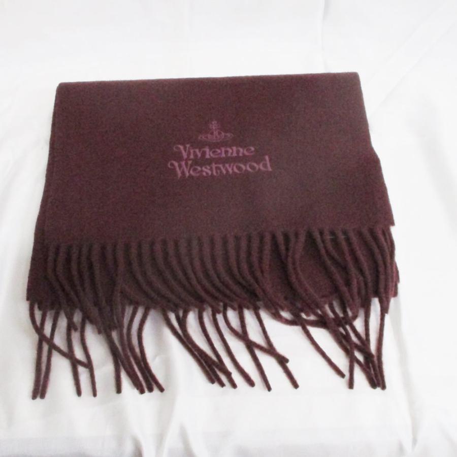 マフラー 男女兼用  2022AW ヴィヴィアンウエストウッド 30x180cm ワイン W001Z-I409 Vivienne Westwood（ヴィヴィアンウエストウッド） マフラー 男女兼用