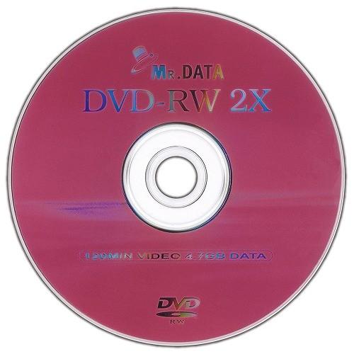 DVD-RW 4.7GB 2倍速 10枚 アナログ録画・データ用 MRDATA DVD-RW47 2X  