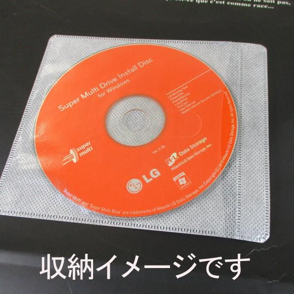 不織布ケース CD/DVD/BD 両面収納タイプ 100枚 HD-FCD100R/0690ｘ２個セット/卸｜saponintaiga｜04