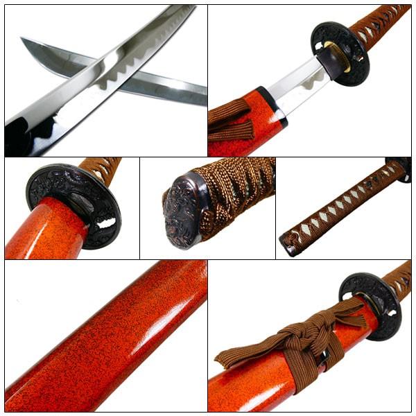 模造刀 日本製 美術刀剣 日本刀 金茶/小刀 : サポニンタイガネット事業