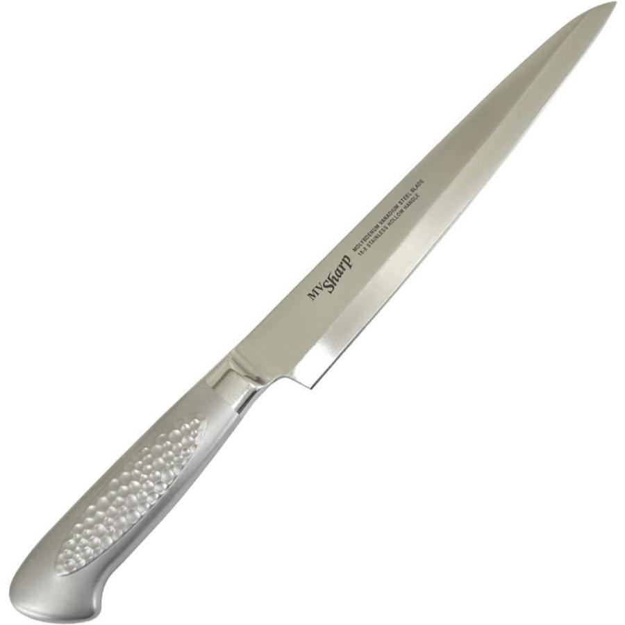 刺身包丁 柳刃 オールステンレス包丁 片刃 モリブデンバナジウム鋼 スミカマ MVシャープ 刃渡り21cm MV-400/4005x1本/送料無料|saponintaiga|12