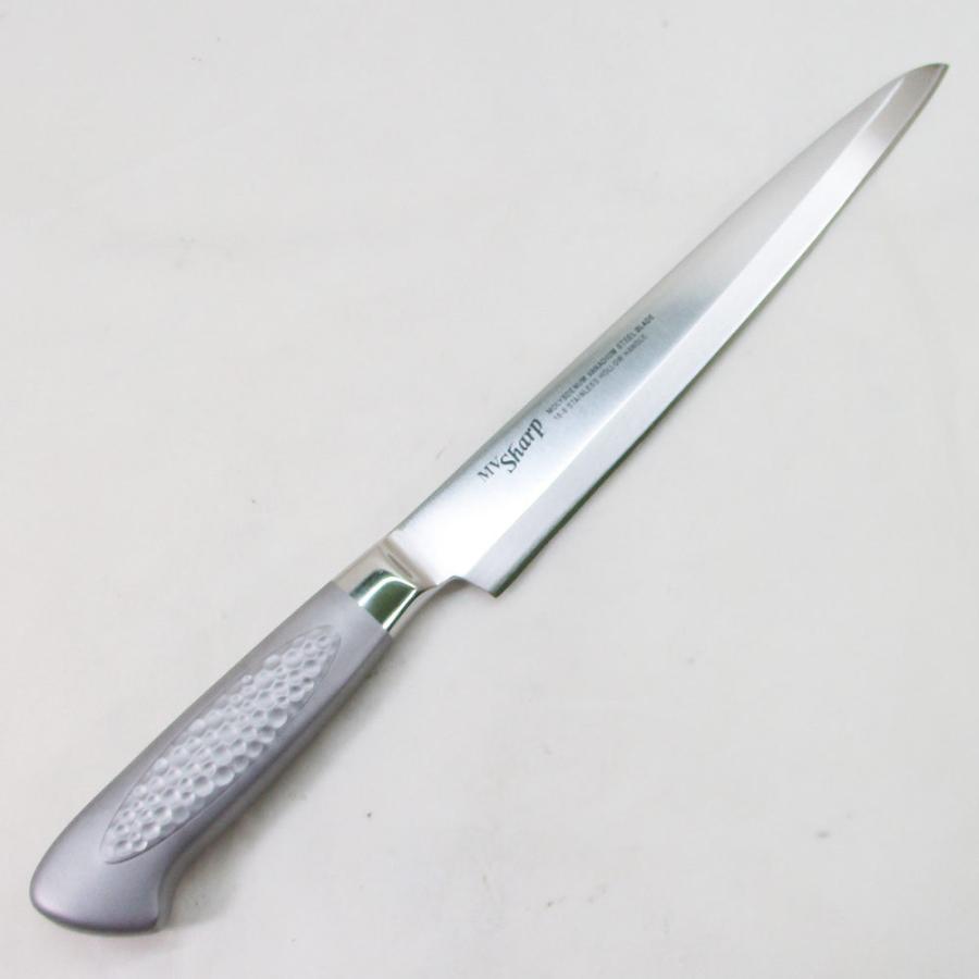 刺身包丁 柳刃 オールステンレス包丁 片刃 モリブデンバナジウム鋼 スミカマ MVシャープ 刃渡り21cm MV-400/4005x1本/送料無料|saponintaiga|05