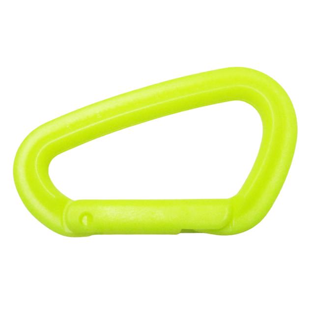 YKK 錆びない オール樹脂カラー カラビナ イエローx1本/送料無料