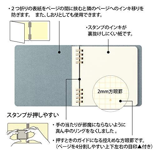 ミドリ ノート スタンプ 青 15267006｜sapphire98｜04