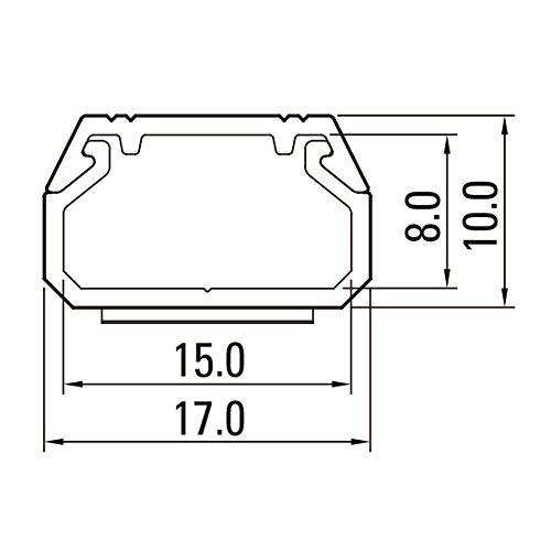 マサル工業 ニュー・エフモール テープ付 ホワイト 1号 SFT12 10個入り｜sapphire98｜02