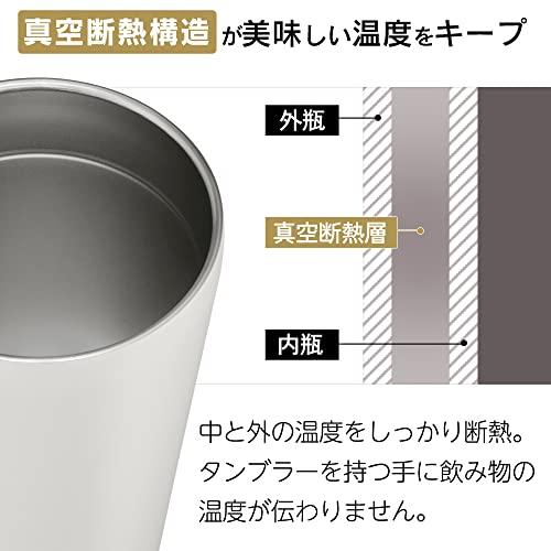 アイリスオーヤマ タンブラー 水筒 カフェデイズ 470ml こぼれにくい カフェ風飲み口 保温 保冷 ふた付きタンブラー スリムタイプ ブラッ｜sapphire98｜07