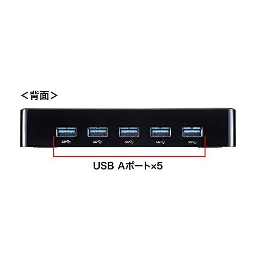 サンワサプライ USBハブ (USB3.2Gen1) 7ポート(充電ポート×2搭載) セルフパワー USB-3H706BK ブラック｜sapphire98｜05