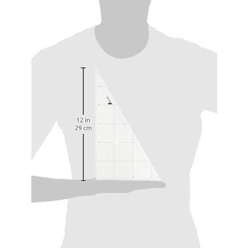 シンワ測定(Shinwa Sokutei) 三角定規 アクリル 方眼目盛付 2枚組 30cm 77062｜sapphire98｜04