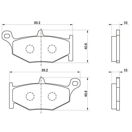 デイトナ バイク用 ブレーキパッド 赤パッド(セミメタルパッド) GSX1300Rハヤブサ(22) Vストローム1050/XT(20-21) V｜sapphire98｜02