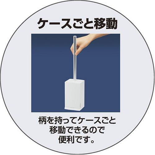 レック FINO トイレブラシ ケース付き ホワイト (トイレクリーナー)｜sapphire98｜09