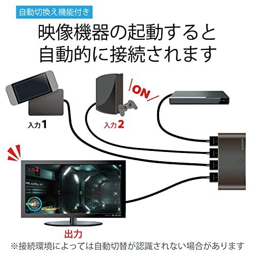 エレコム HDMI切替器 自動切替機能 PS3/PS4/Nintendo Switch動作確認済み 3入力1出力 2K(1080p) HDMIケ｜sapphire98｜08