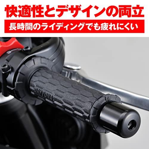 デイトナ グリッピーグリップ バイク用 グリップ ハンドル径φ22.2用 125mm エンド貫通 GG-D-AMI ブラック 97472｜sapphire98｜05