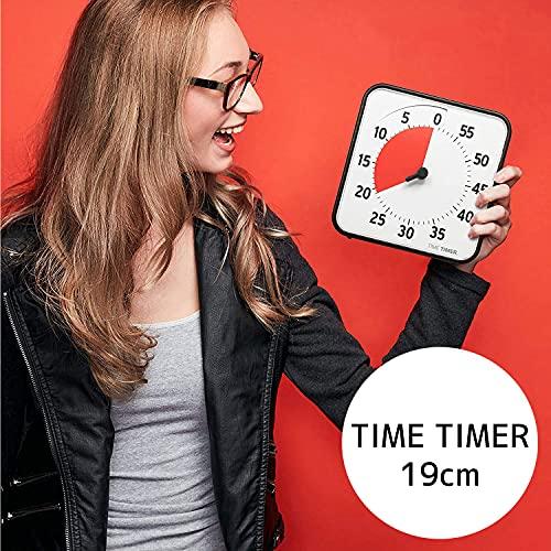 タイムタイマー(TIME TIMER) 勉強タイマー19cm 60分 学習アラーム TT08B-W｜sapphire98｜09