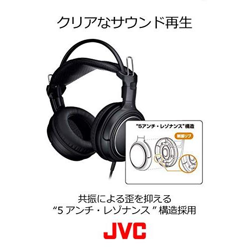 JVC HA-RZ910 密閉型ステレオヘッドホン 室内用(テレビ・ゲーム向け) 1.2m+延長2.3mコード付き｜sapphire98｜05