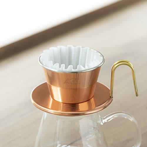 カリタ(Kalita) コーヒー ドリッパー ウェーブシリーズ 銅製 1~2人用 日本製 燕 WDC-155 ドリップ 器具 喫茶店 カフェ ア｜sapphire98｜04