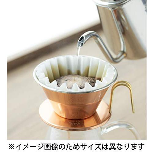 カリタ(Kalita) コーヒー ドリッパー ウェーブシリーズ 銅製 1~2人用 日本製 燕 WDC-155 ドリップ 器具 喫茶店 カフェ ア｜sapphire98｜06