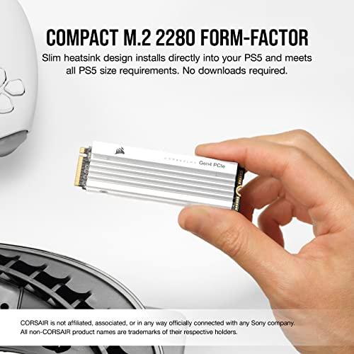 CORSAIR MP600 PRO LPX White PCIe Gen4 x4 NVMe M.2 SSD 1TB for PS5 CSSD-F｜sapphire98｜03