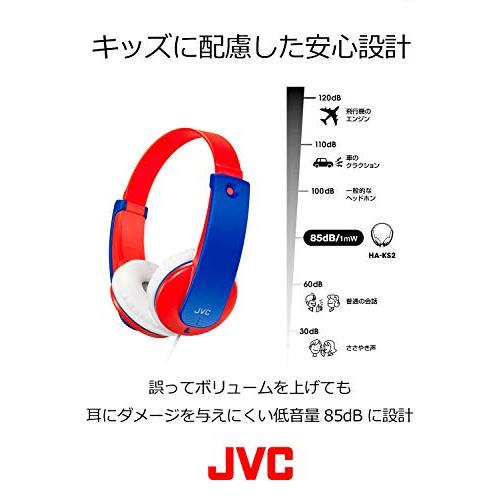 JVC 密閉型ヘッドホン キッズ向け レッド HA-KS2-R｜sapphire98｜04