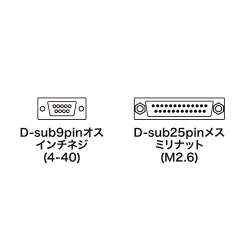 サンワサプライ KRS-9M25F02K RS-232C変換ケーブル｜sapphire98｜03