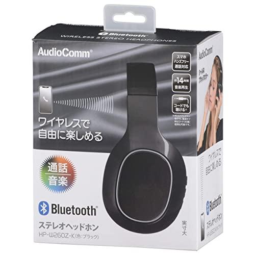 オーム電機 AudioComm Bluetoothステレオヘッドホン ブラック HP-W260Z-K 03-0343｜sapphire98｜08