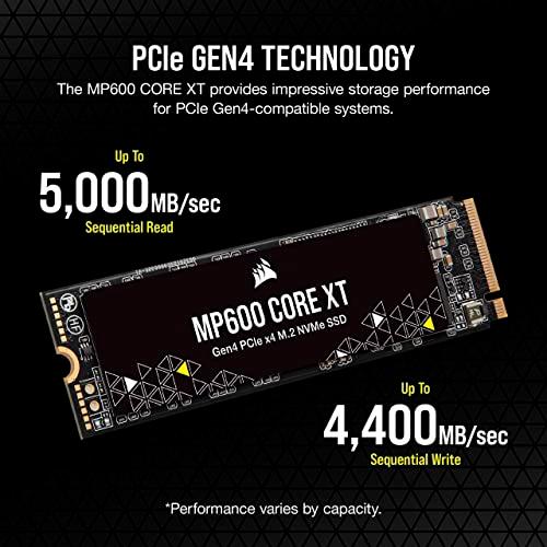 CORSAIR M.2 SSD MP600 CORE XTシリーズ 1TB PCIe Gen4 x4 NVMe CSSD-F1000GBMP60｜sapphire98｜03