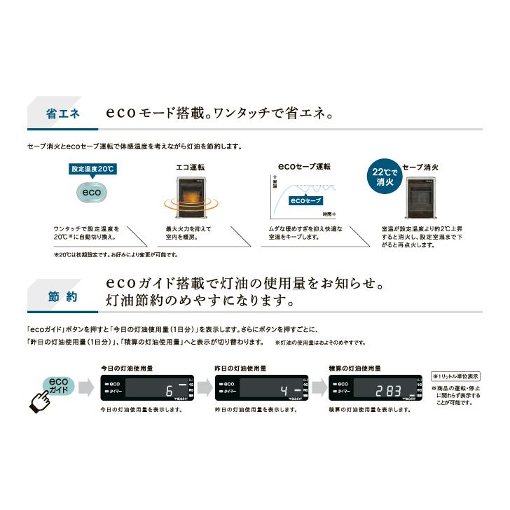 コロナ 石油ストーブ FF-SG5625M W  ＦＦ式 暖房機 灯油 石油 暖房 輻射式 コロナ 薄型 シャンパンホワイトの画像