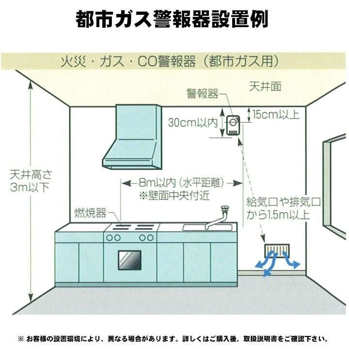 矢崎 都市ガス ガス警報器 ＣＯ警報器 住宅用 火災警報器（熱感知） YP-776 ガス漏れ 警報器 新品 YP776｜sapporo-apollo｜05