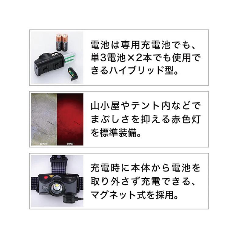 LEDLENSER（レッドレンザー） ヘッドランプ MH7 Black/Gray アウトドア