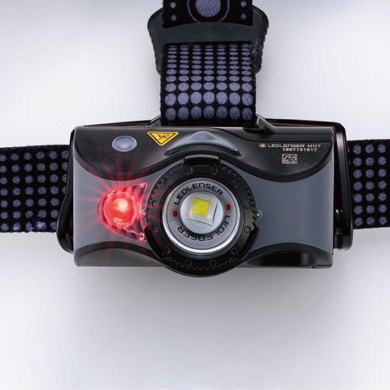 LEDLENSER（レッドレンザー） ヘッドランプ MH7 Black/Gray アウトドア