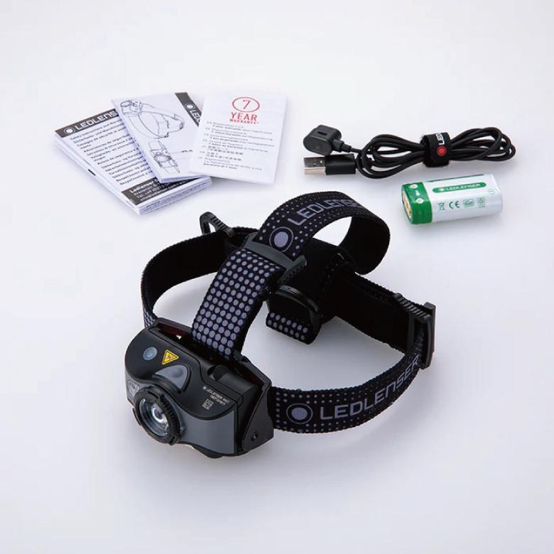 LEDLENSER（レッドレンザー） ヘッドランプ MH7 Black/Gray アウトドア